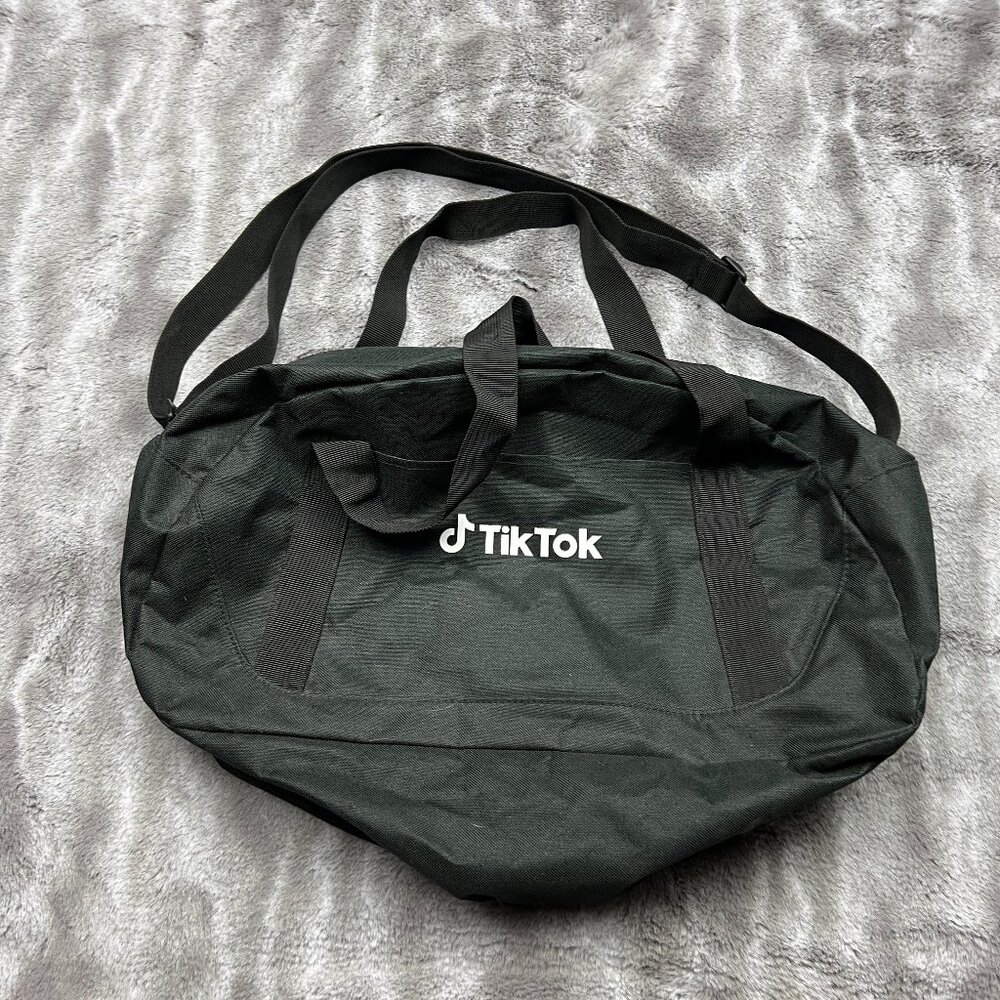 Tik Tok Duffle Bag Medium Black Carry On Travel